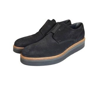 Vince slip-on platform suede loafers